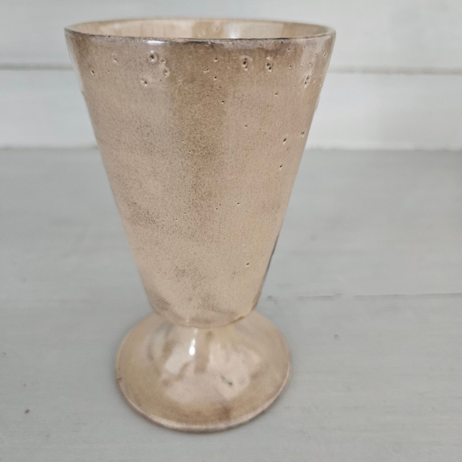 Pair of glazed stoneware mazagrans - Vintage, 1970s