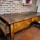 Antique desk accompanied by its chair – first half of the 18th century.