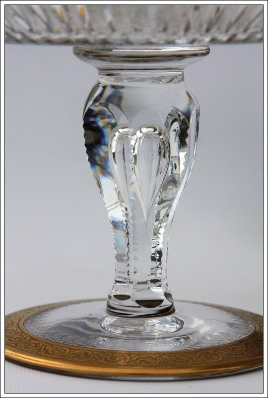 Fuit cup or centerpiece by St Louis Crystal model Thistle