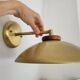Brass wall or suspension 1970s-1980s