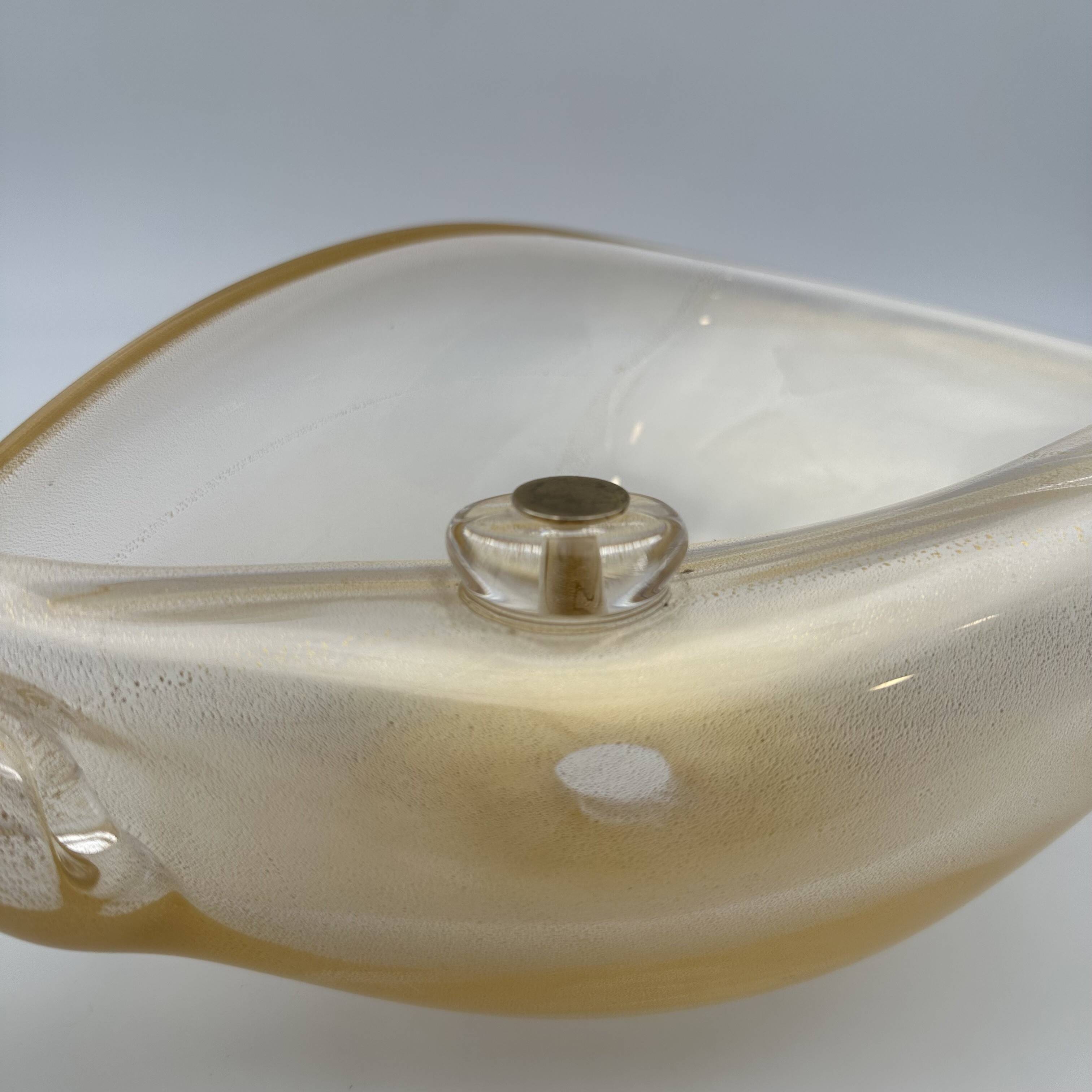 Coupe de Forme Libre en Verre Irisé de Murano, Barovier & Toso, Années 1950