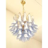Blue “Selle-Petali” Murano Sputnik Candlestick