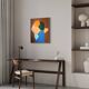 Come closer minimalist painting couple