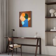 Come closer minimalist painting couple