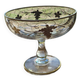 Coupe a fruit dorée a l'or fin