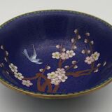 Cloisonné enamel cup with floral decoration