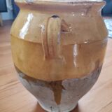 Enamelled grease pot