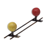 Coat rack two hooks vintage 1970'