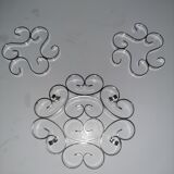 Set of 3 undersides of steel plates Bouillet-Bourdelle