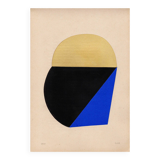 Collage on old paper - 20x30CM - Jac - Signed Eawy