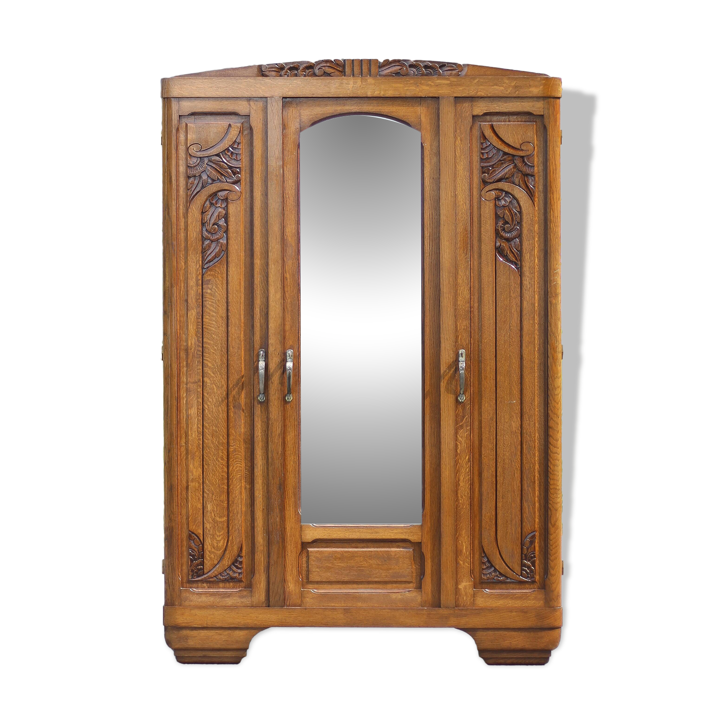 Art deco cabinet, wooden cabinet, vintage storage unit