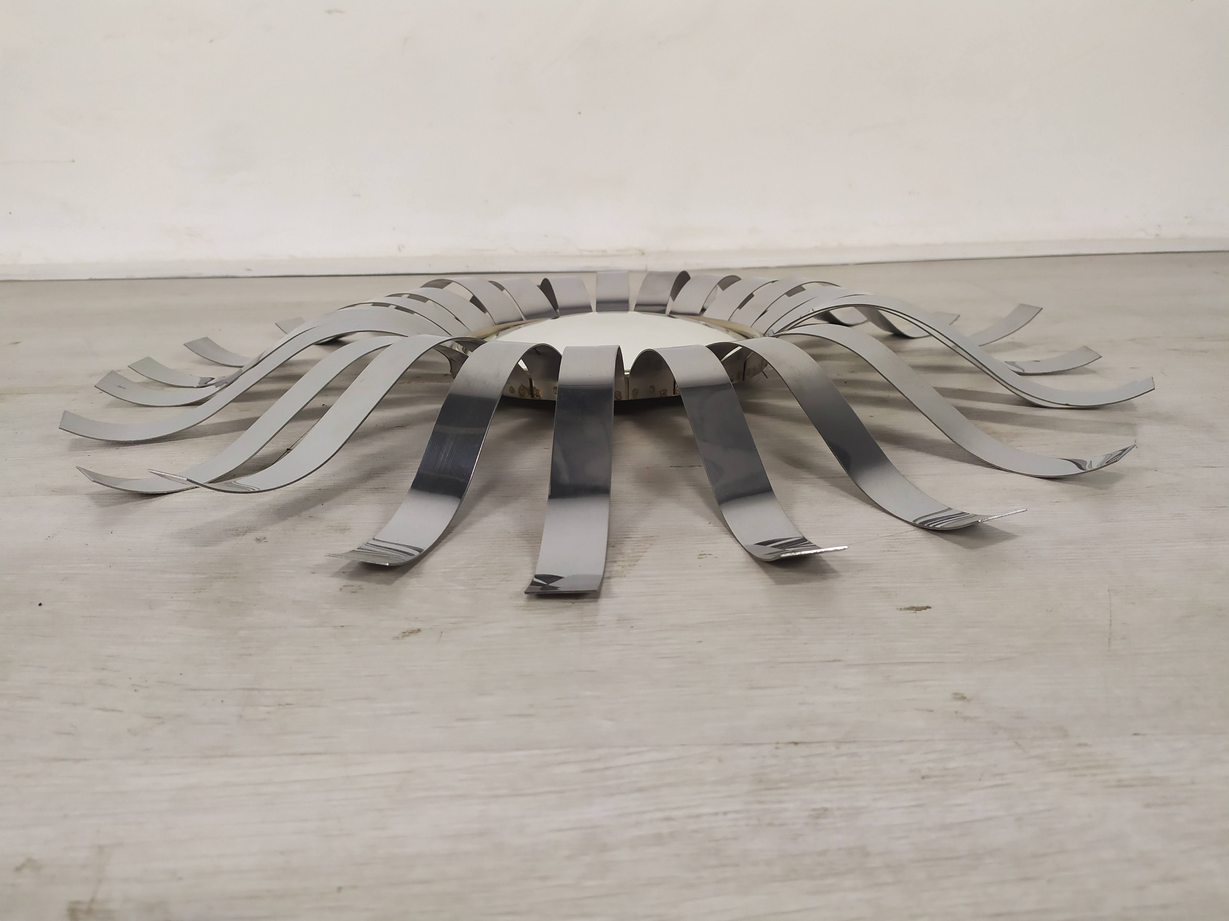 Stainless steel sun mirror 1970