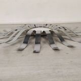Miroir soleil inox 1970