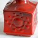Red ceramic table lamp from Germany, 1970s