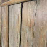 Old wooden door with its frame