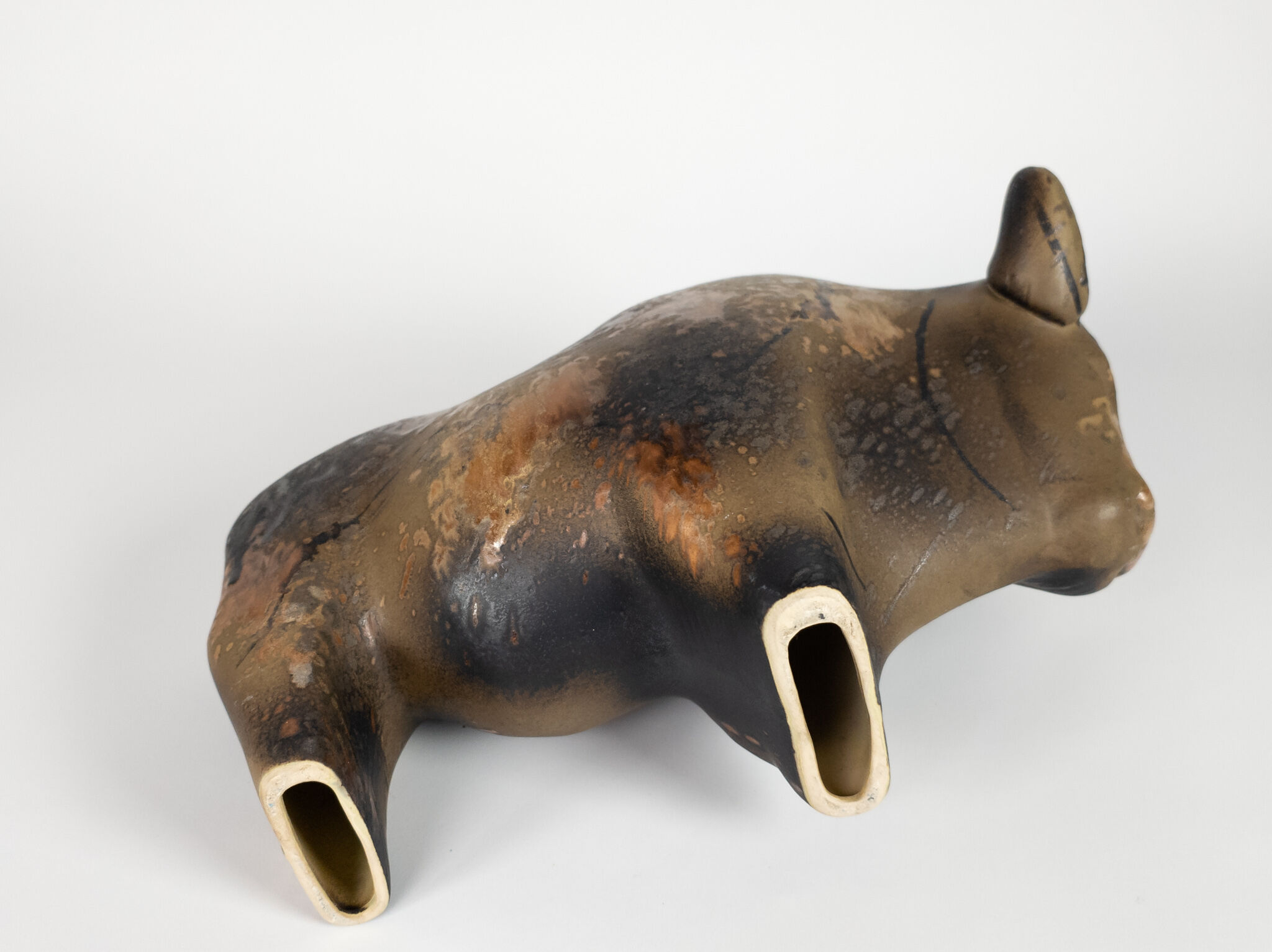 Ruscha Kurt Tschörner Vulcano ceramic bull, 1960