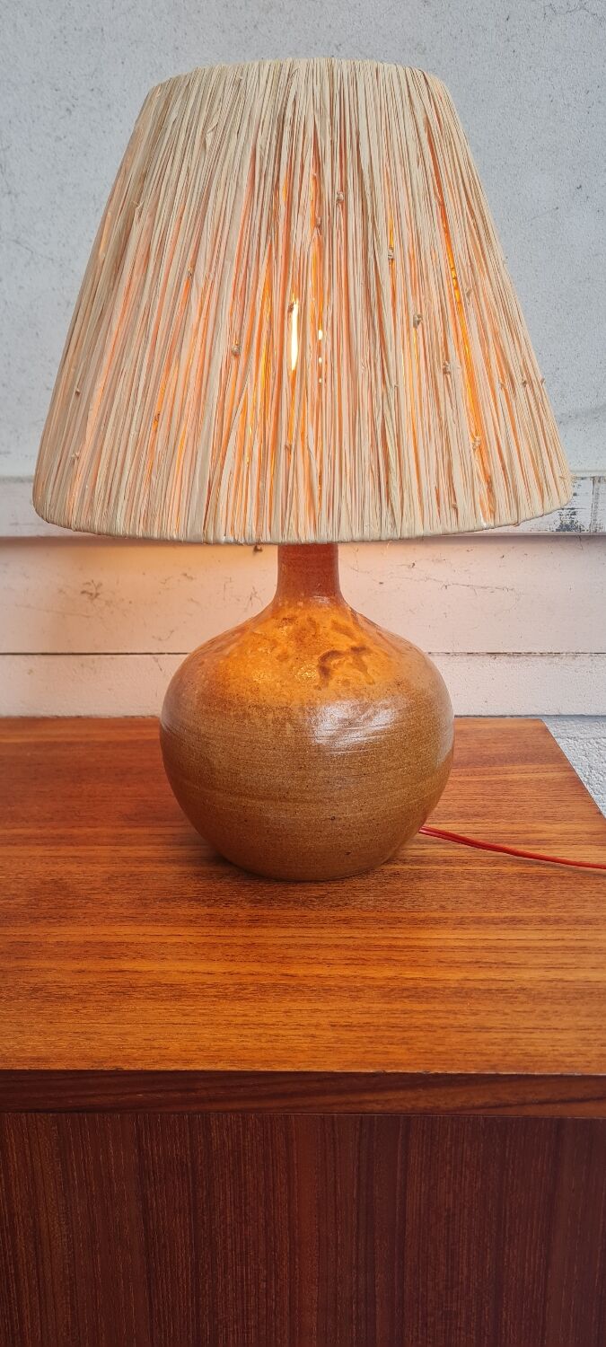 Lampe en grès circa 1950