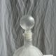 Large vintage matte glass H2O bottle