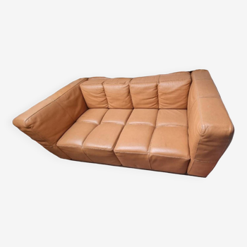 Rochebobois leather sofa