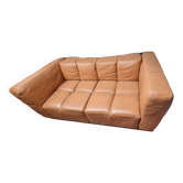 Rochebobois leather sofa