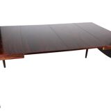 Dining table in rosewood with extensions designed by Arne Vodder from the 1960
