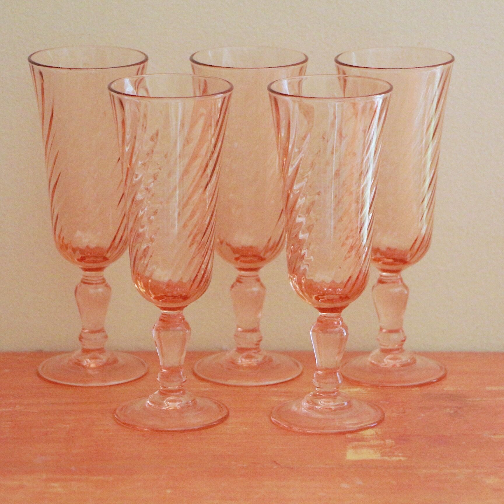 Rosaline champagne flutes