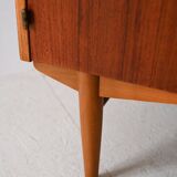 Vintage bookcase with sliding shelf