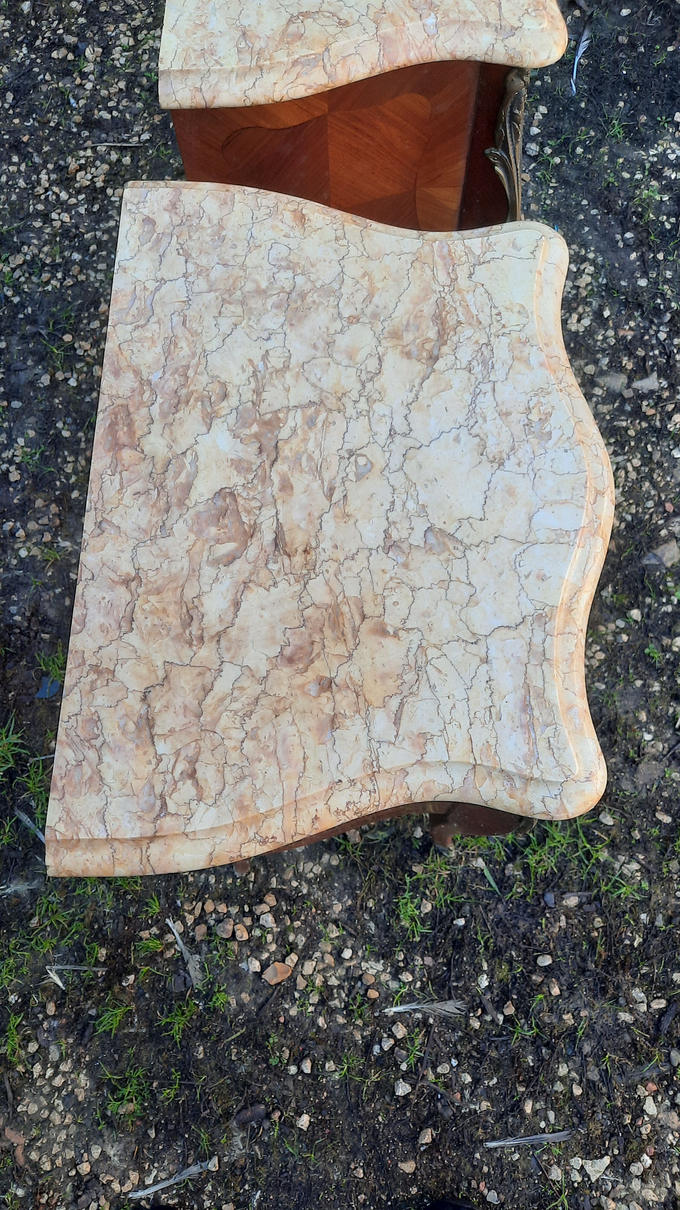 Pair of bedside rocaille style