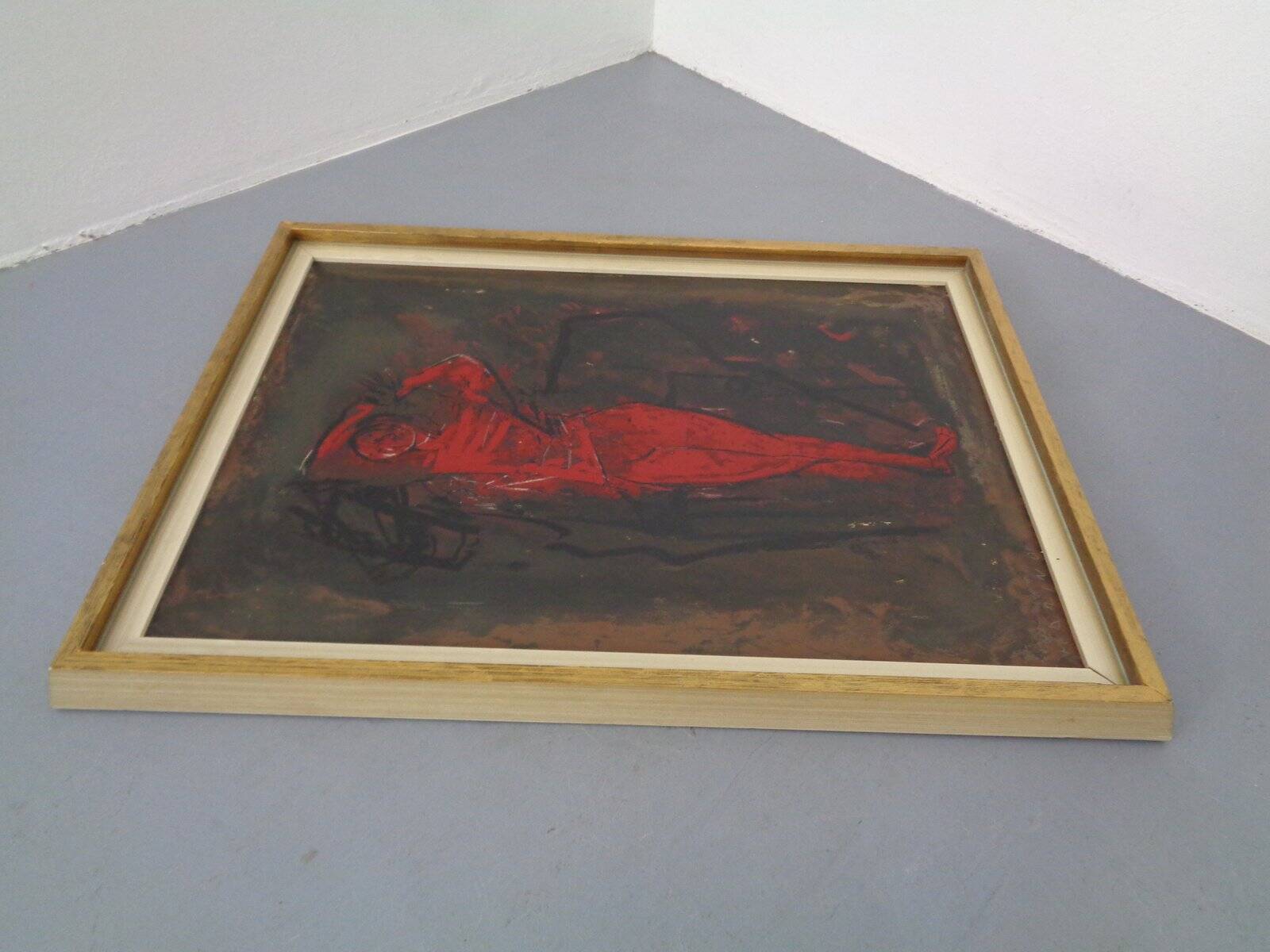 After Marino Marini, Dancer, 1960s, Artwork on Wood