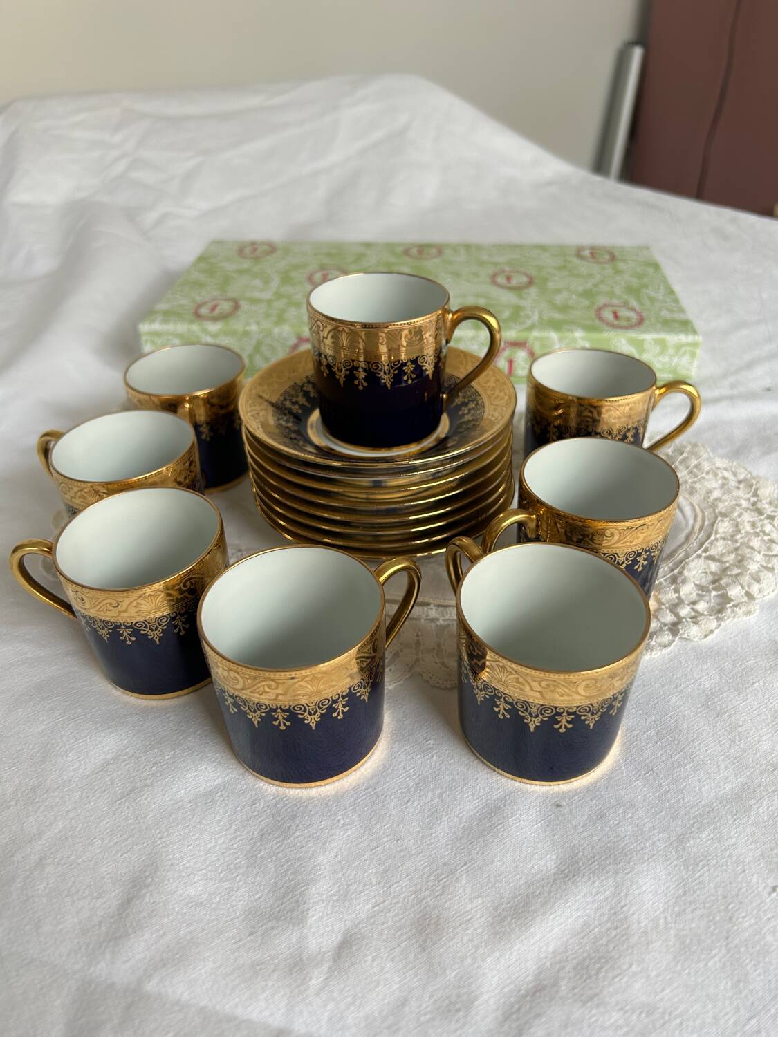 Limoges porcelain coffee service – Ch. Haviland – Decor