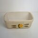 Small rectangular oven dish in hand-painted beige sandstone