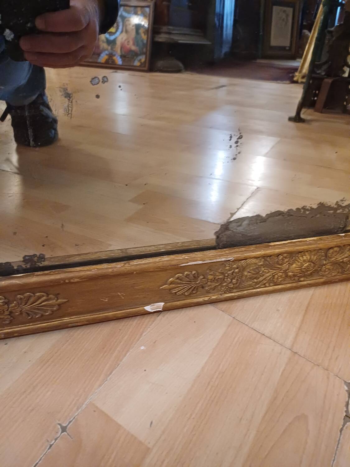 Empire period mirror, early 19th century