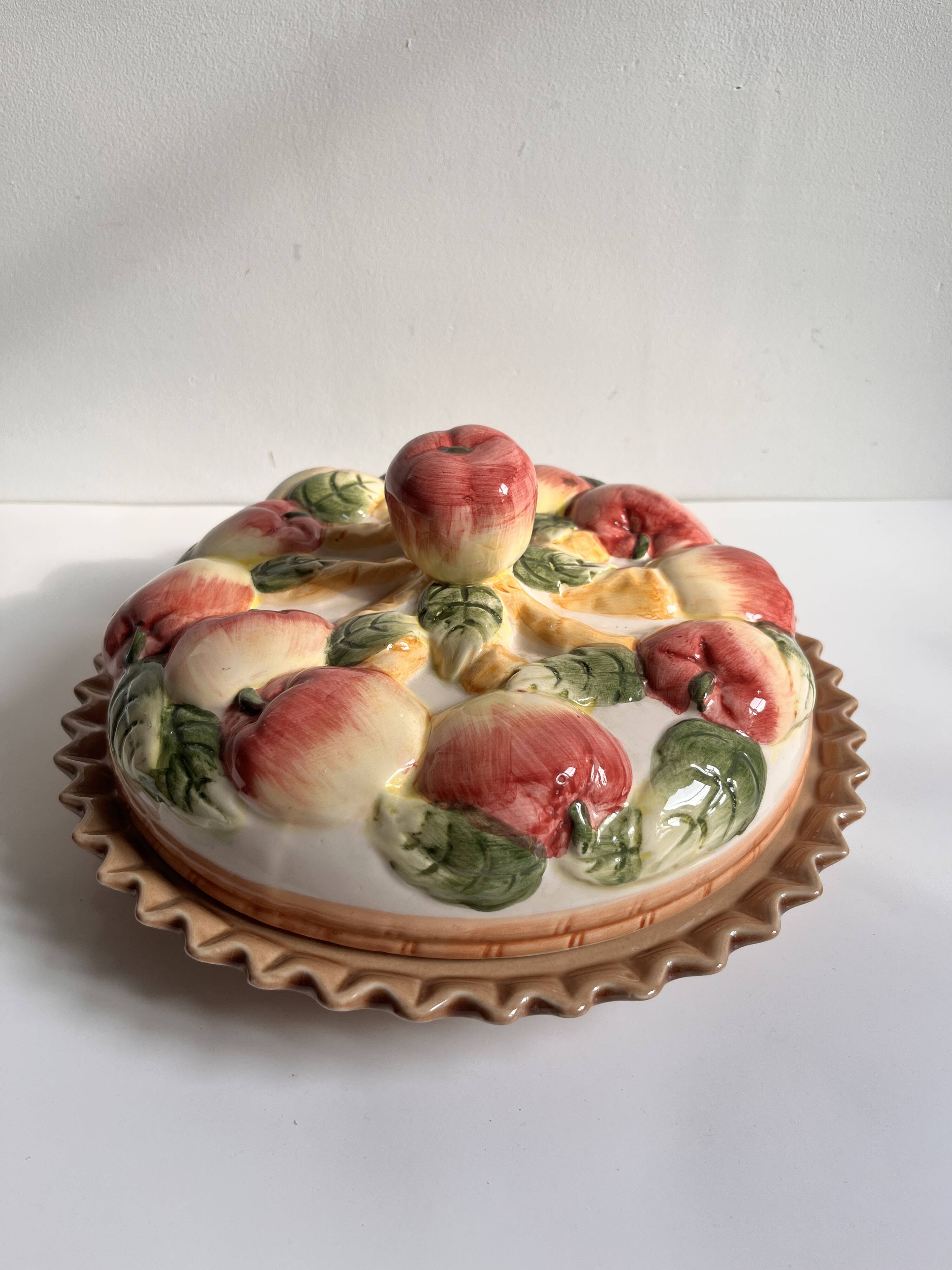 Pie dish barbotine