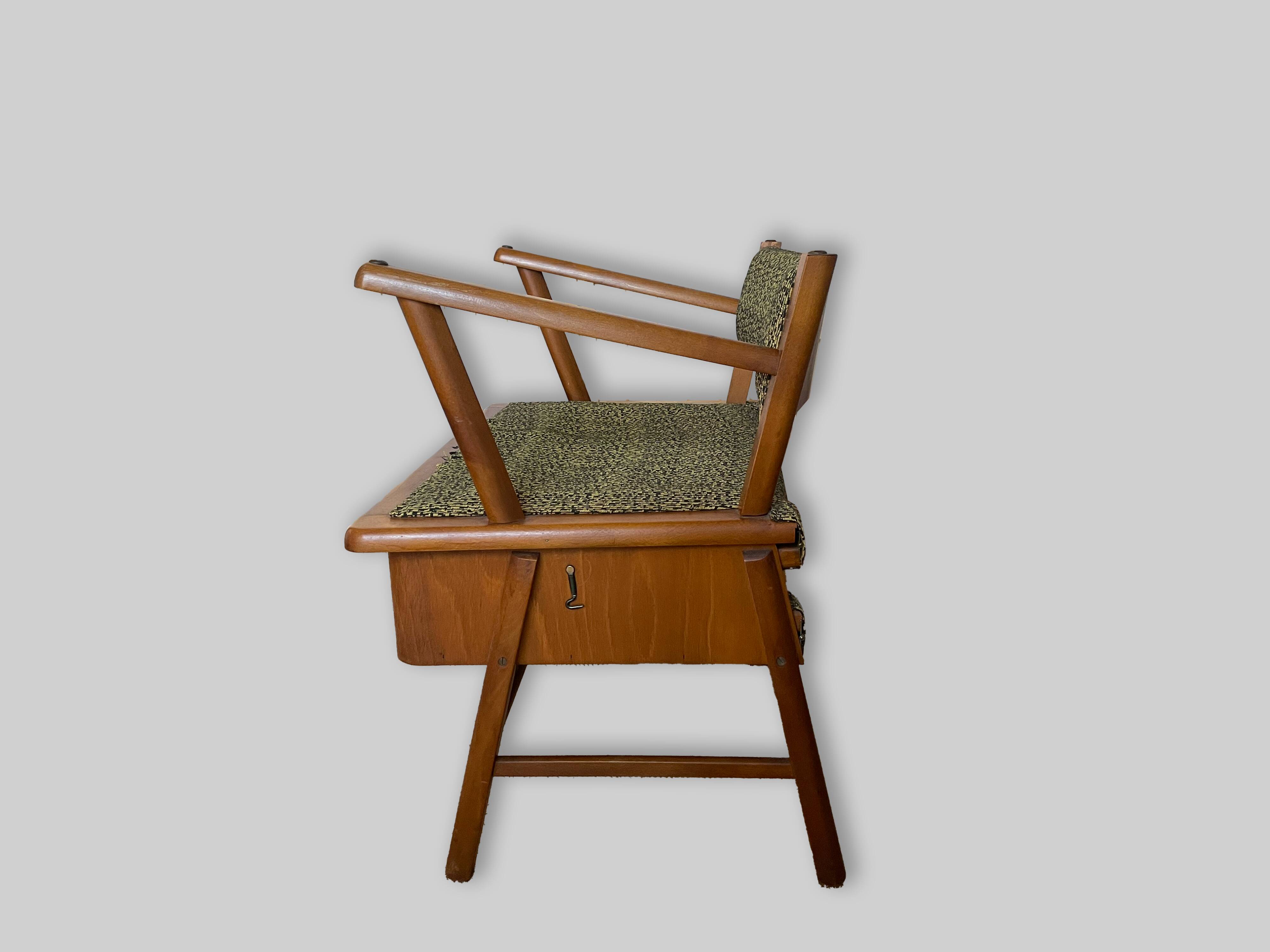 Fauteuil lit scandinave années 50