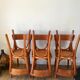Set of 6 Luterma bistro chairs in beech wood 40-50s