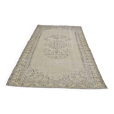 Tapis vintage fait main Oushak, sku1486