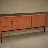 Scandinavian design enfilade in teak and teak veneer