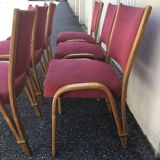 Series of 6 bow wood steiner chairs