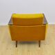 Yellow velvet armchair, 1960s