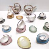 22-Piece Colorful Ceramic Breakfast Set by Italo Casini, Sesto Fiorentino