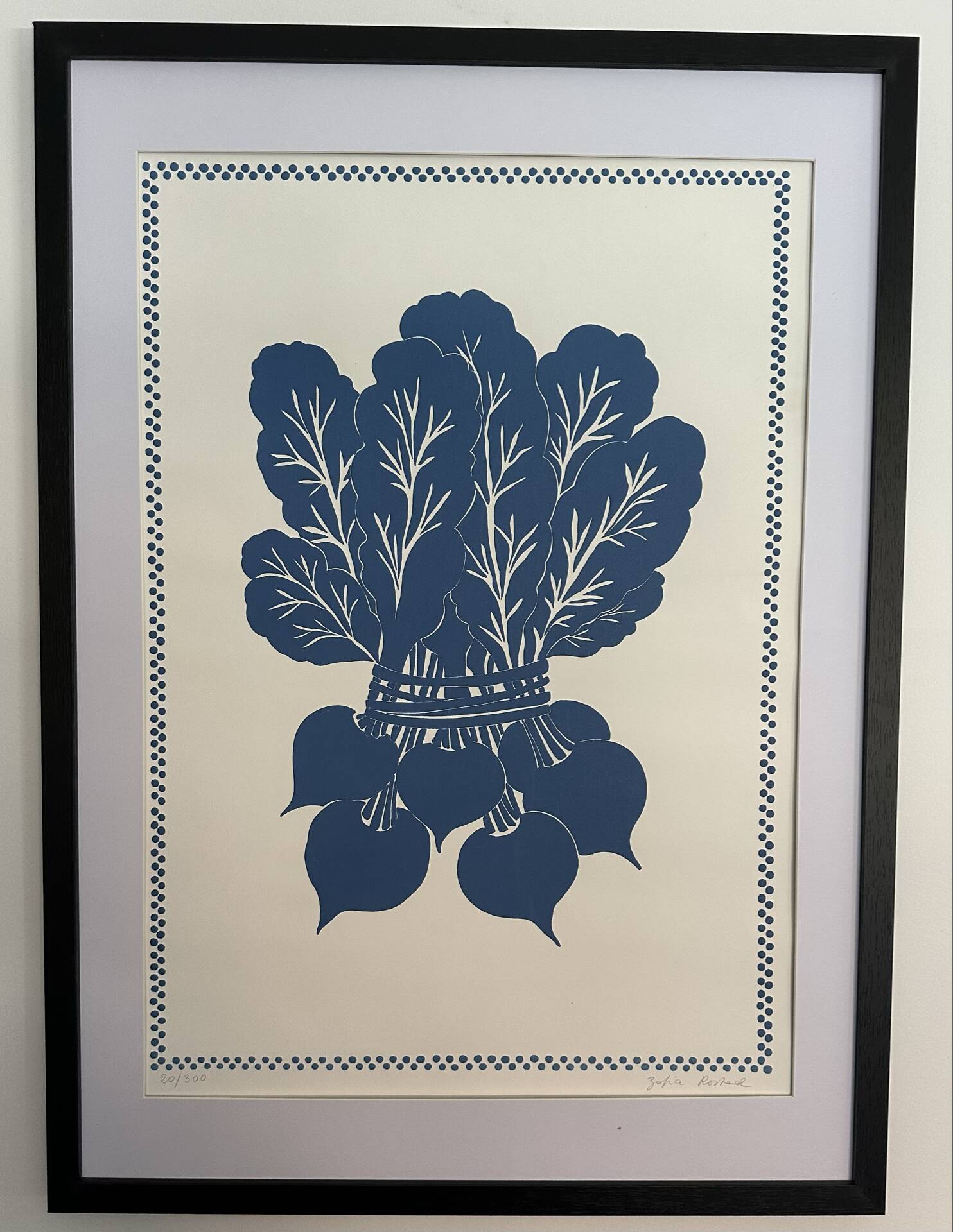 Estampe, litographie de Zofia Rostad