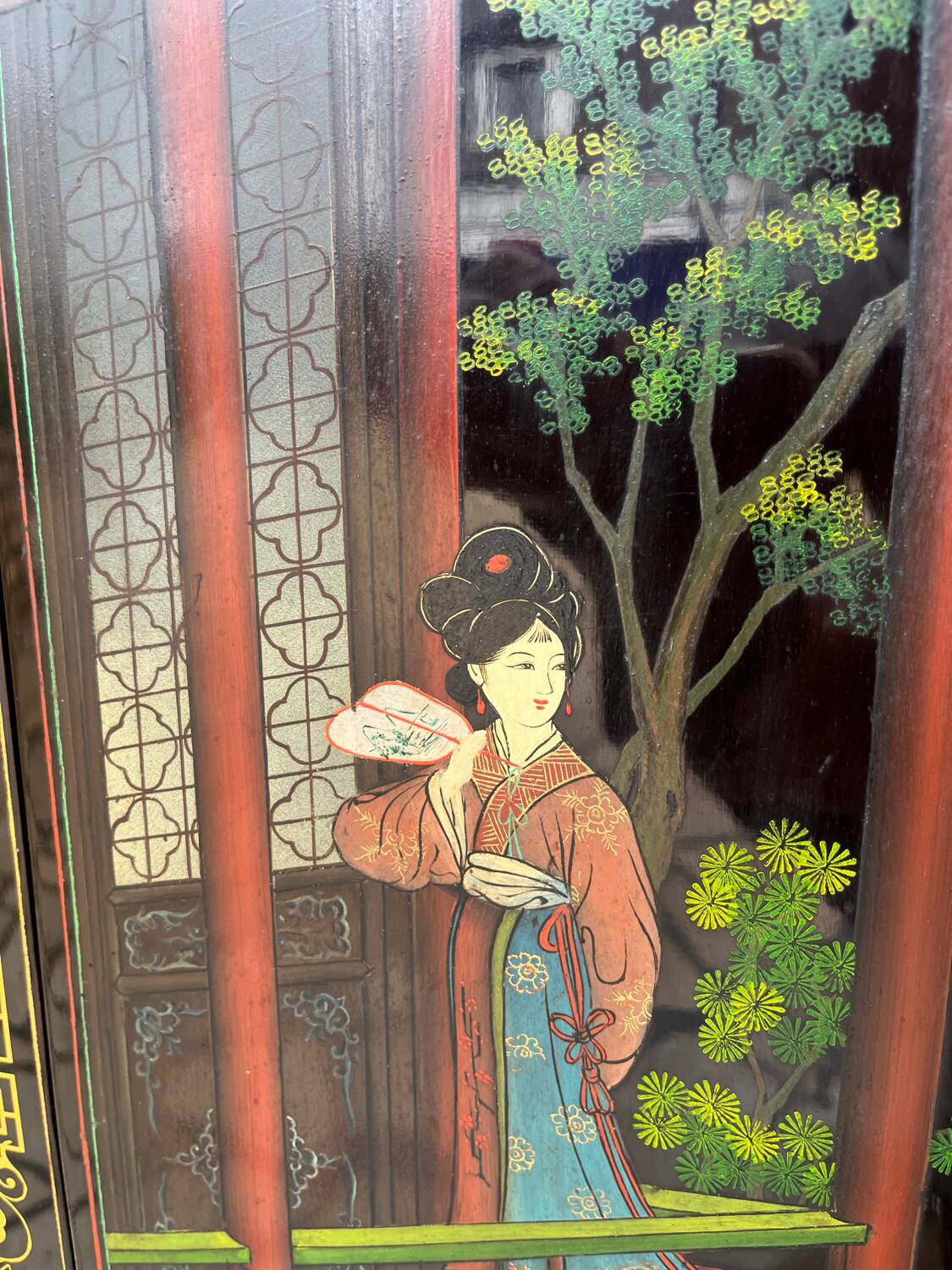 Chinese lacquer sideboard