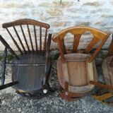 Mismatched bistro chairs