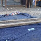 Mirror 19th , Wood and gilded stuk