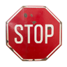 Stop sign stop traffic sign original 1980