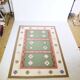 Hand-woven kilim true vintage ethnic wool rug, 70s 80s