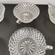 Set of 8 cups/ramekins with diamond cut glass handles