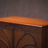 Vintage walnut bar/sideboard, Germany 1980s