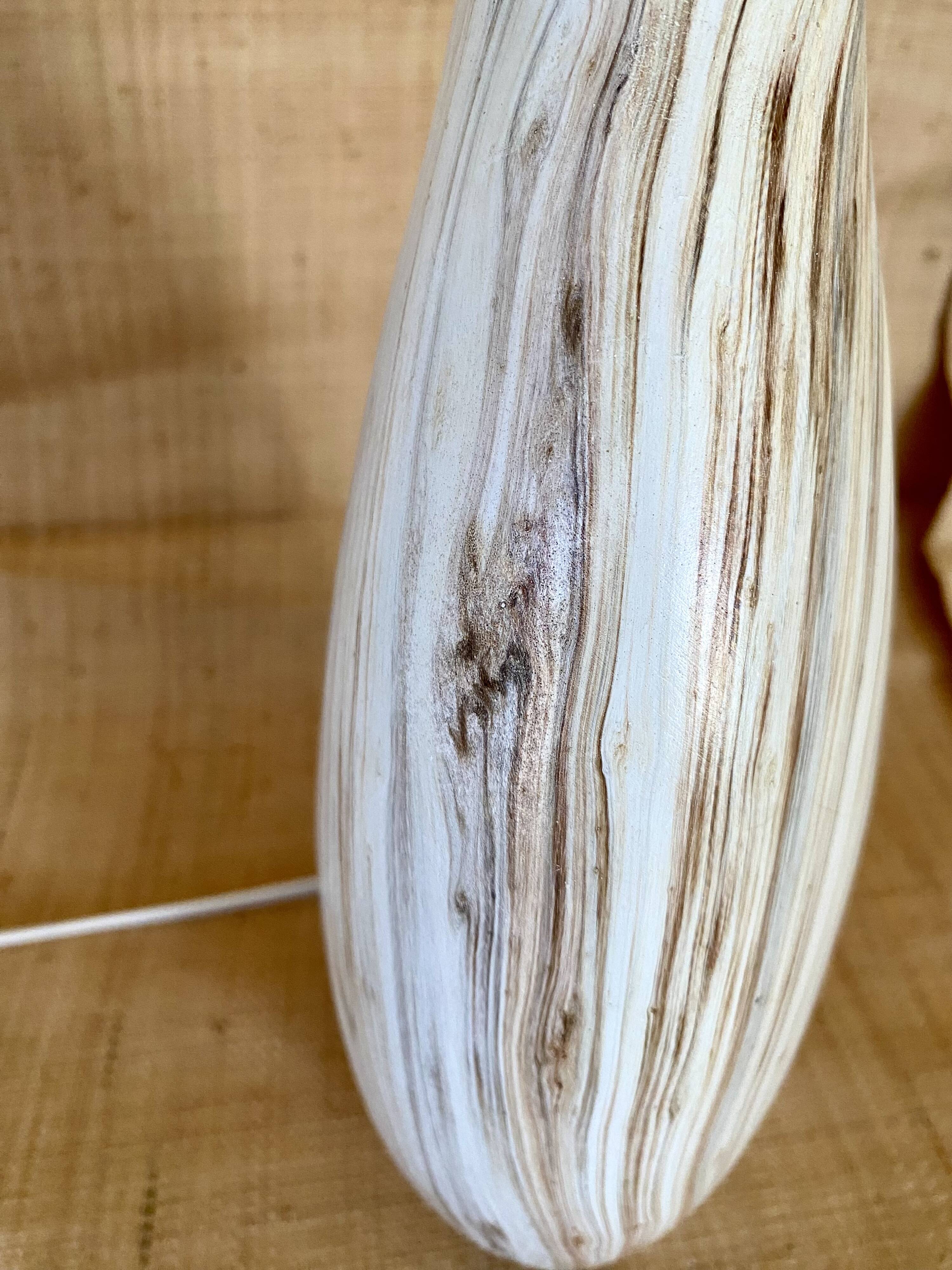 Ceramic lamp, 2M fabric cable, cotton shade