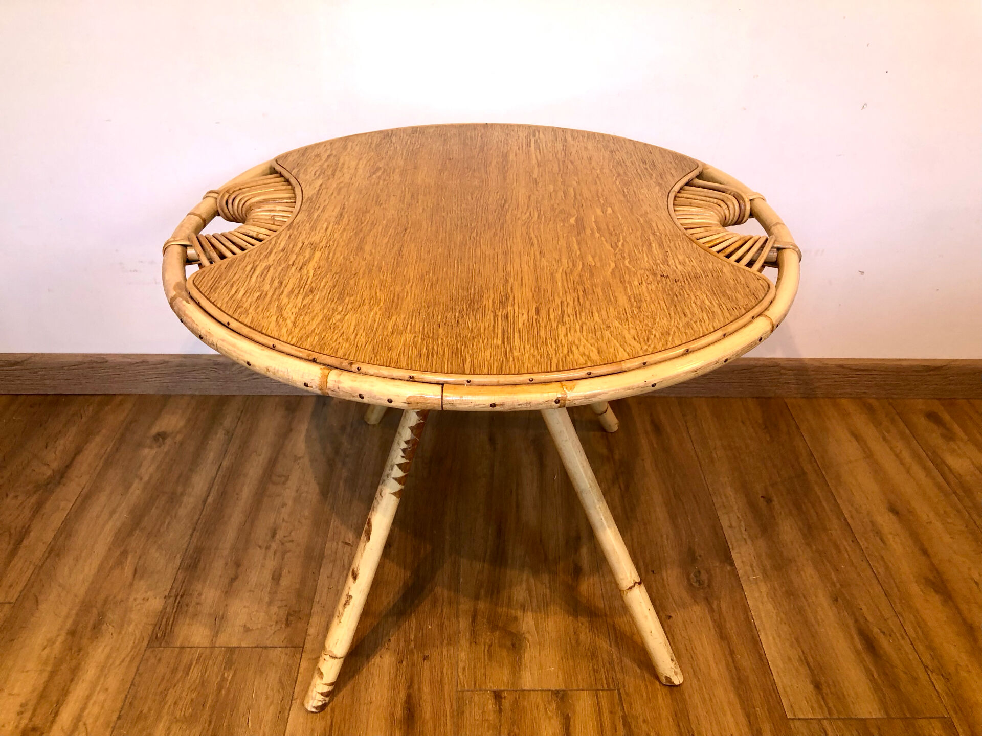 Rattan coffee table